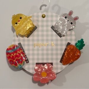 Piper K Easter themed assorted hair claw clips / NEW with tags / cross posted